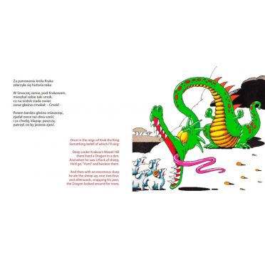 Smok ze smoczej jamy – środek, smok i barany